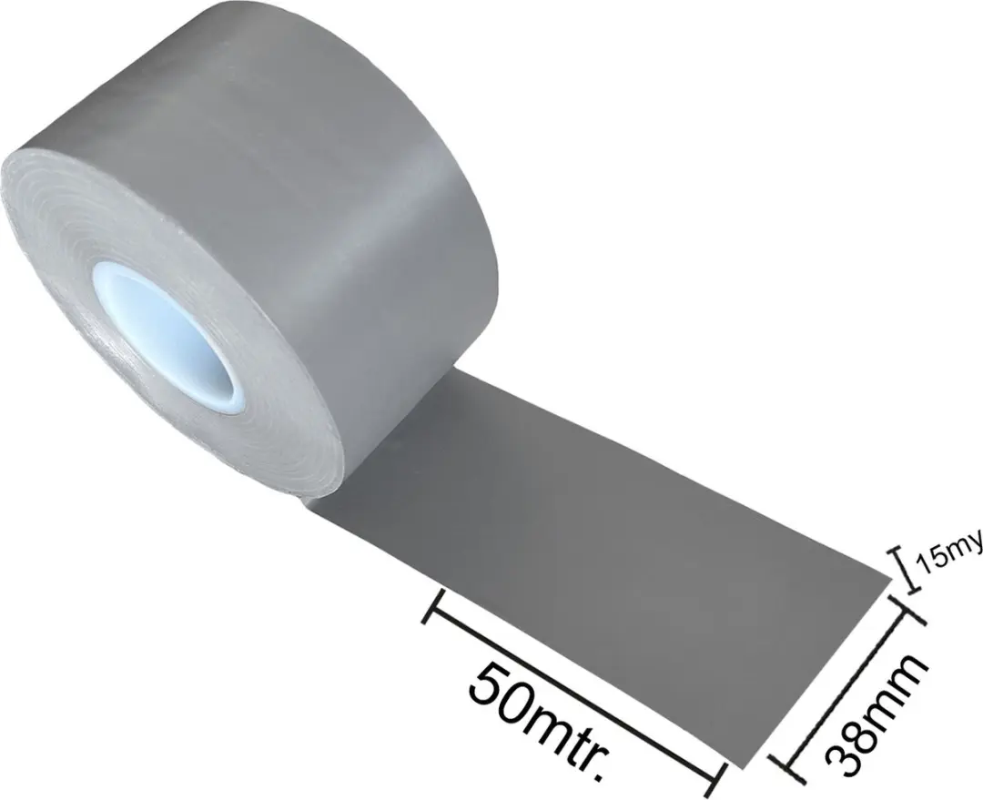 Kortpack Megatape UT7 PVC Isolatietape 50mm x 33m - 3 Rollen - Grijs