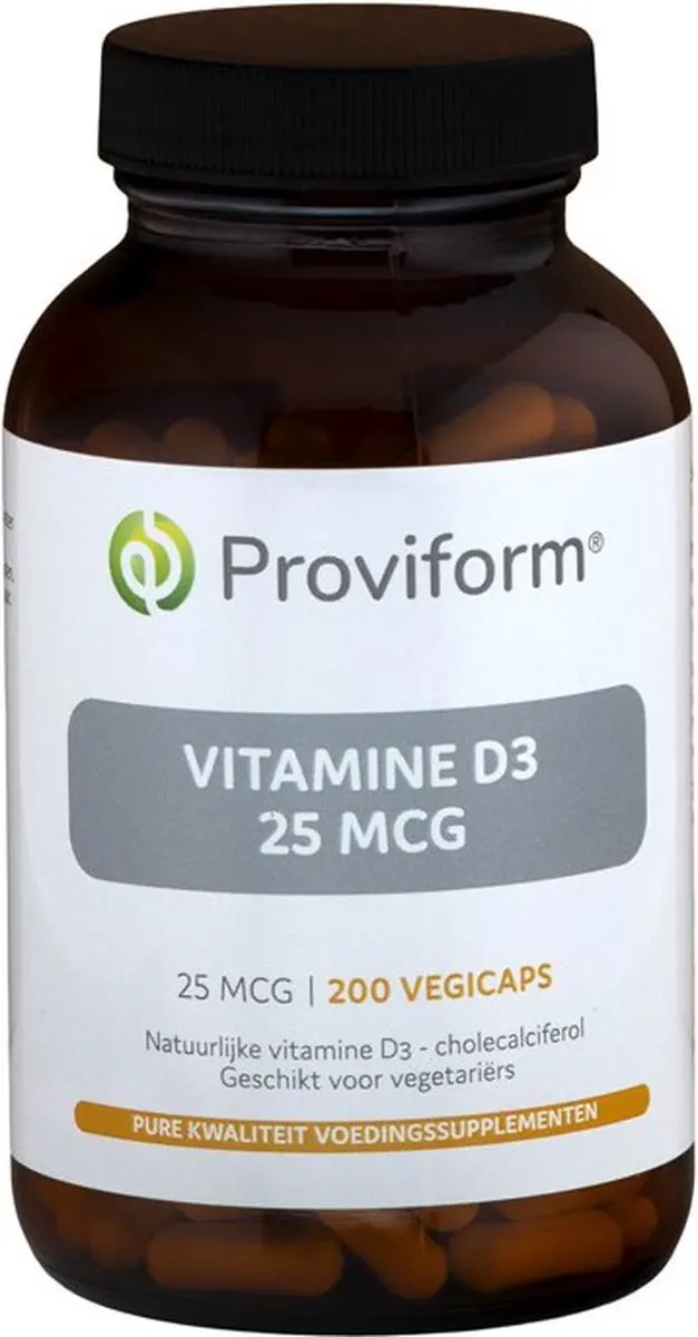 Proviform Vitamine D3 25mcg Capsules - 200 Stuks