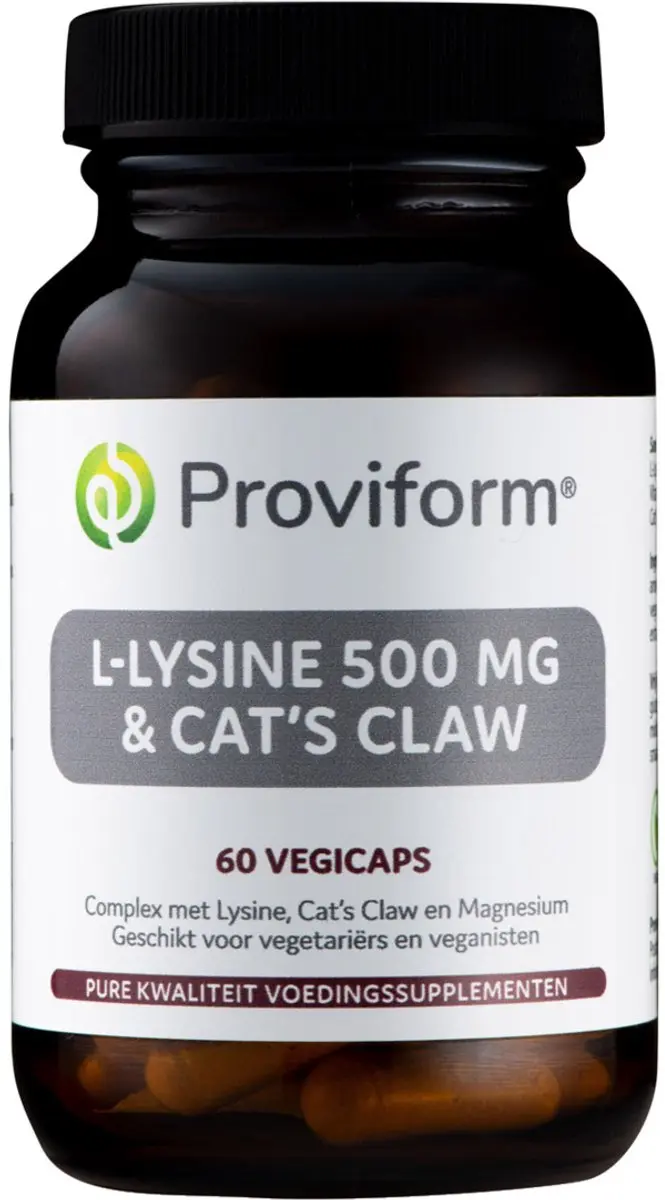 Proviform L-Lysine 500mg & Kattenklauw 60 Vcaps