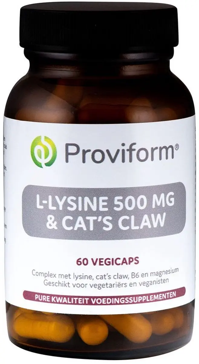 Proviform L-Lysine 500mg & Kattenklauw 60 Vcaps