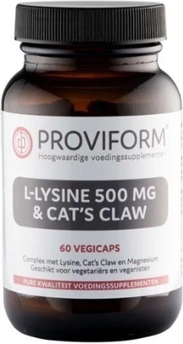 Proviform L-Lysine 500mg & Kattenklauw 60 Vcaps