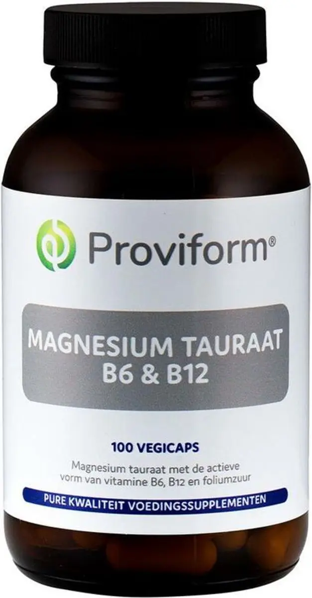 Proviform Magnesium Tauraat B6 & B12 100 Vegetarische Capsules