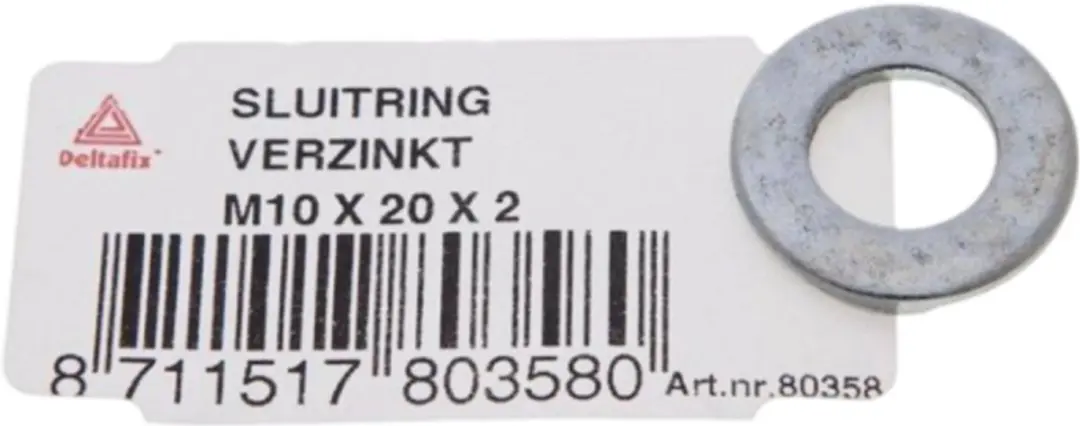 Deltafix Sluitring M10 20x2