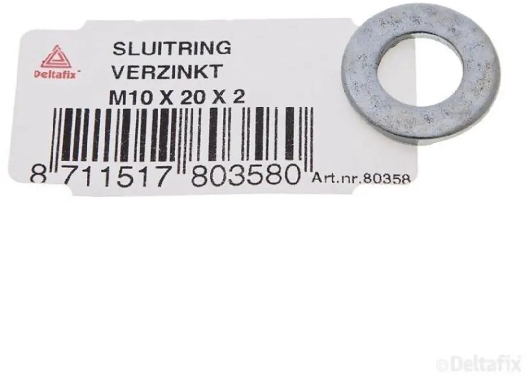 Deltafix Sluitring M10 20x2