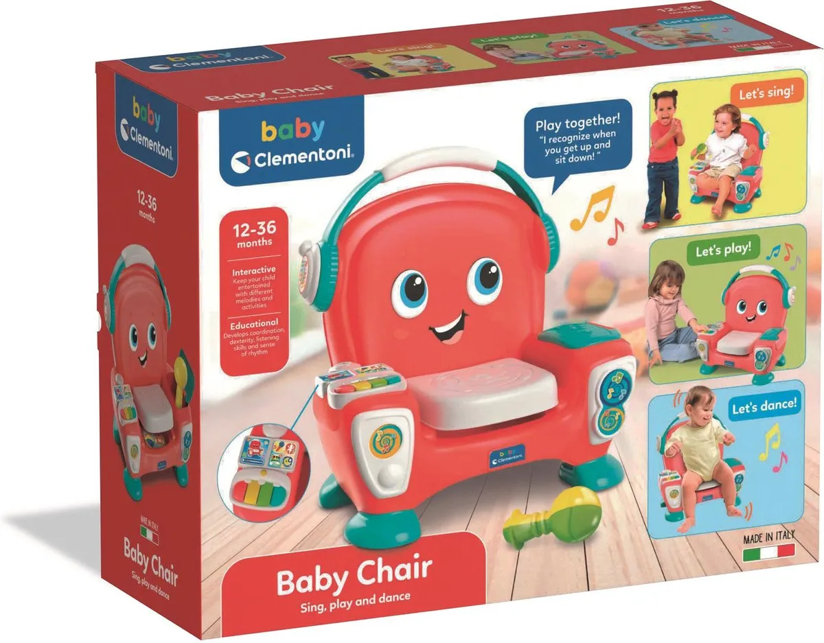 Clementoni Music Chair Interactief Speelgoed 1-3 Jaar - Rood