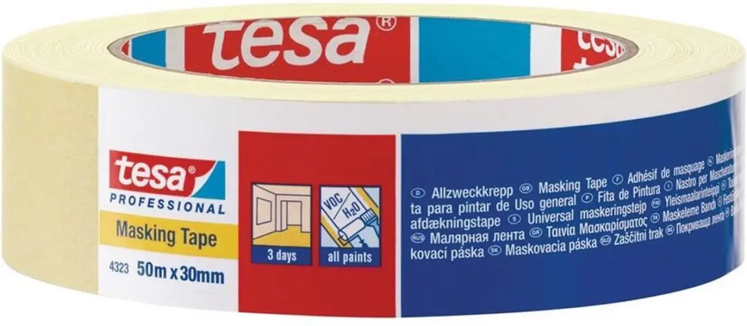 Tesa Standard 04323-00042-00 Schilderstape Beige