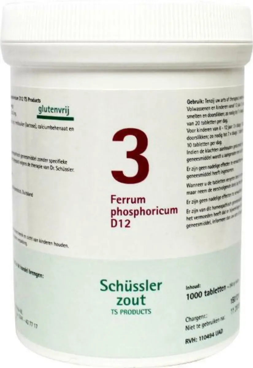 Pfluger Schüssler Zout 3 Ferrum Phosphoricum D12