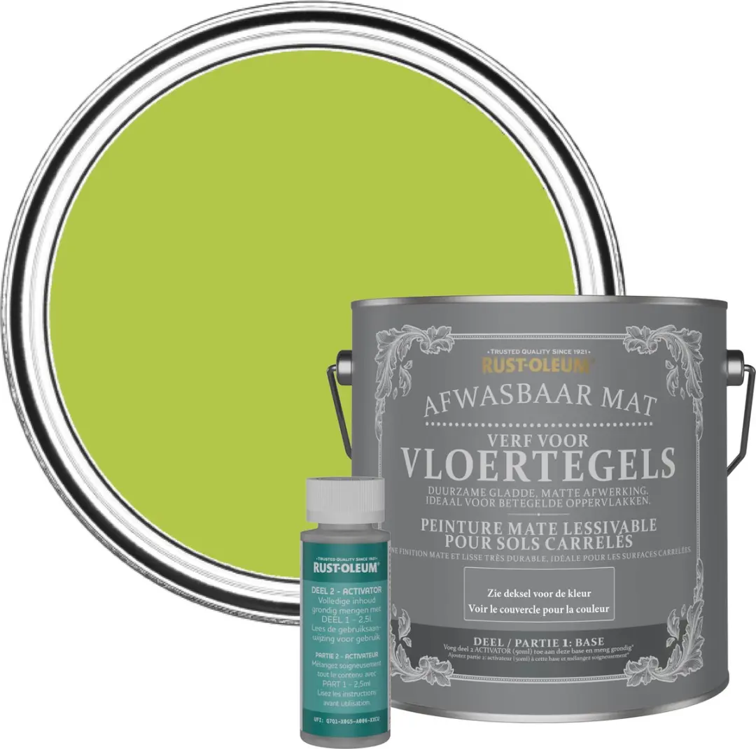 Rust-Oleum Groen Vloertegelverf Limoen 2,5L