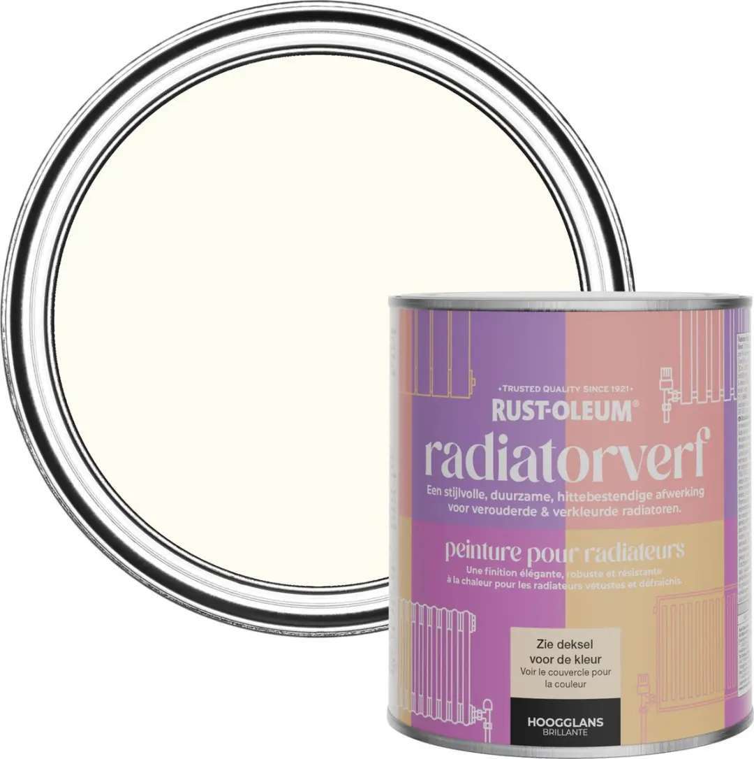 Rust-Oleum Radiatorverf Gebroken Wit 750ml
