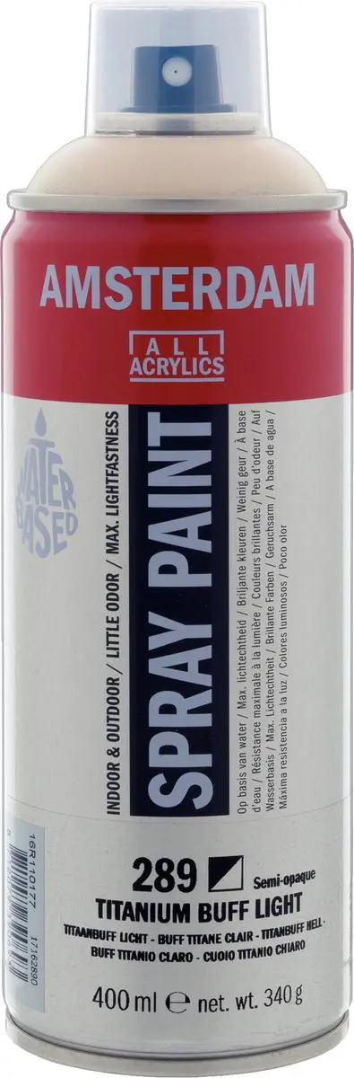 Amsterdam Spuitbusverf #289 Titaanbuff Licht 400ml