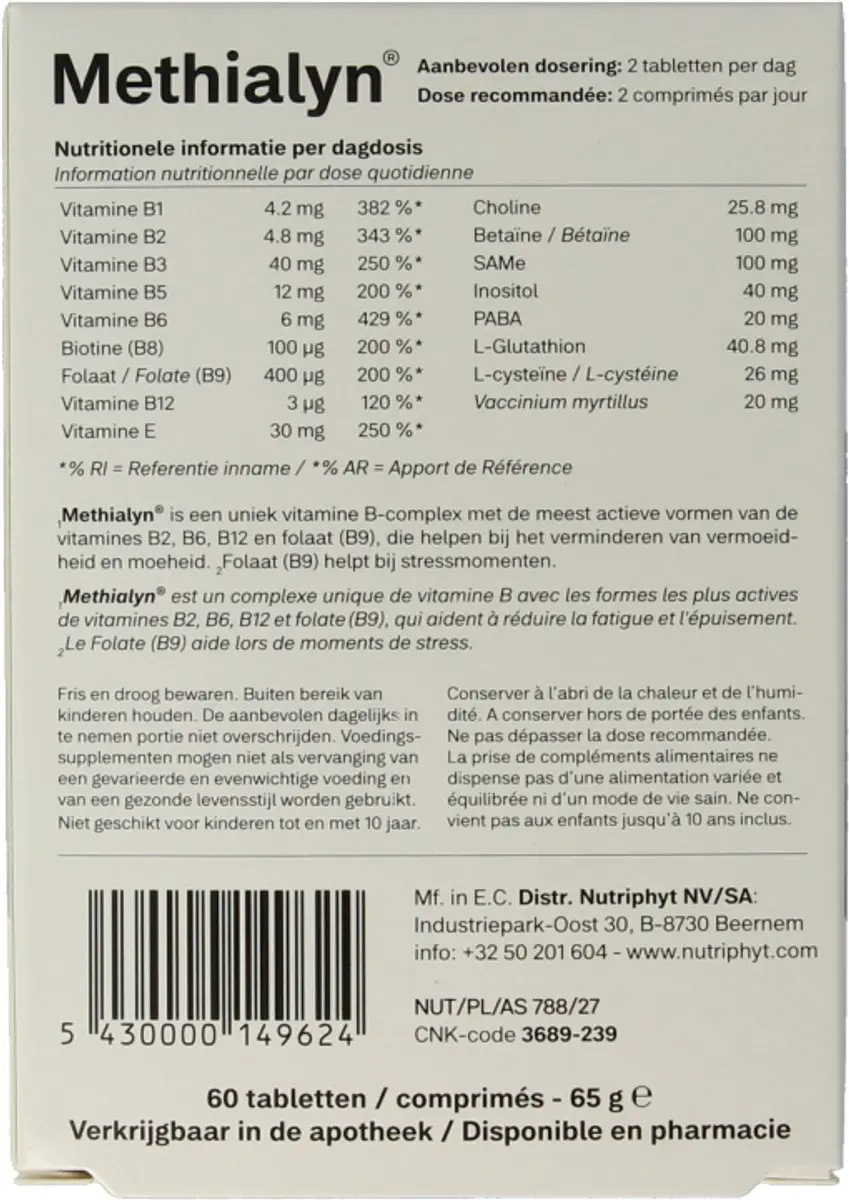 Nutriphyt Methialyn 60 Tabletten