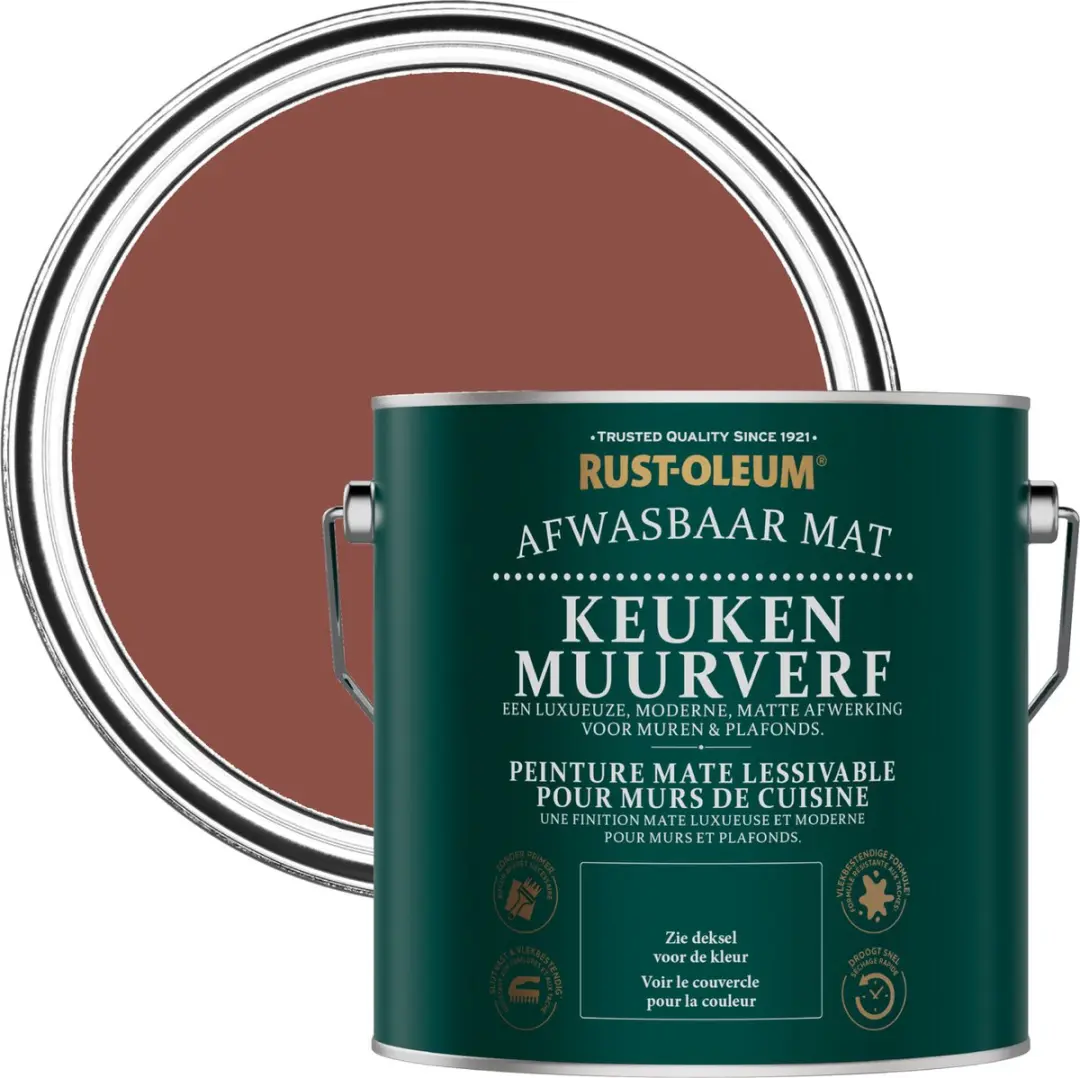 Rust-Oleum Rood Keukenverf Baksteenrood 2,5L