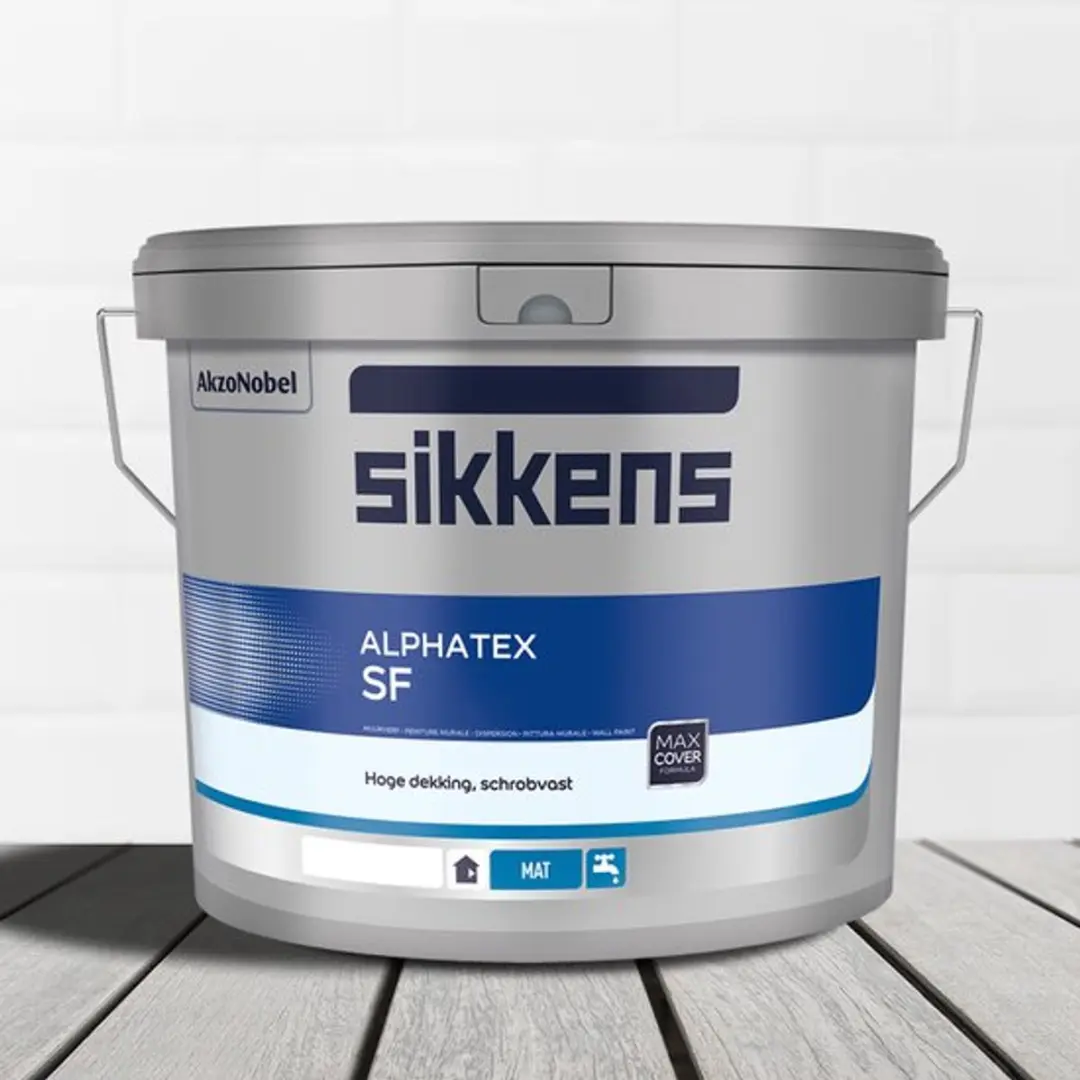 Sikkens Alphatex SF Muurverf 10L - RAL 9010