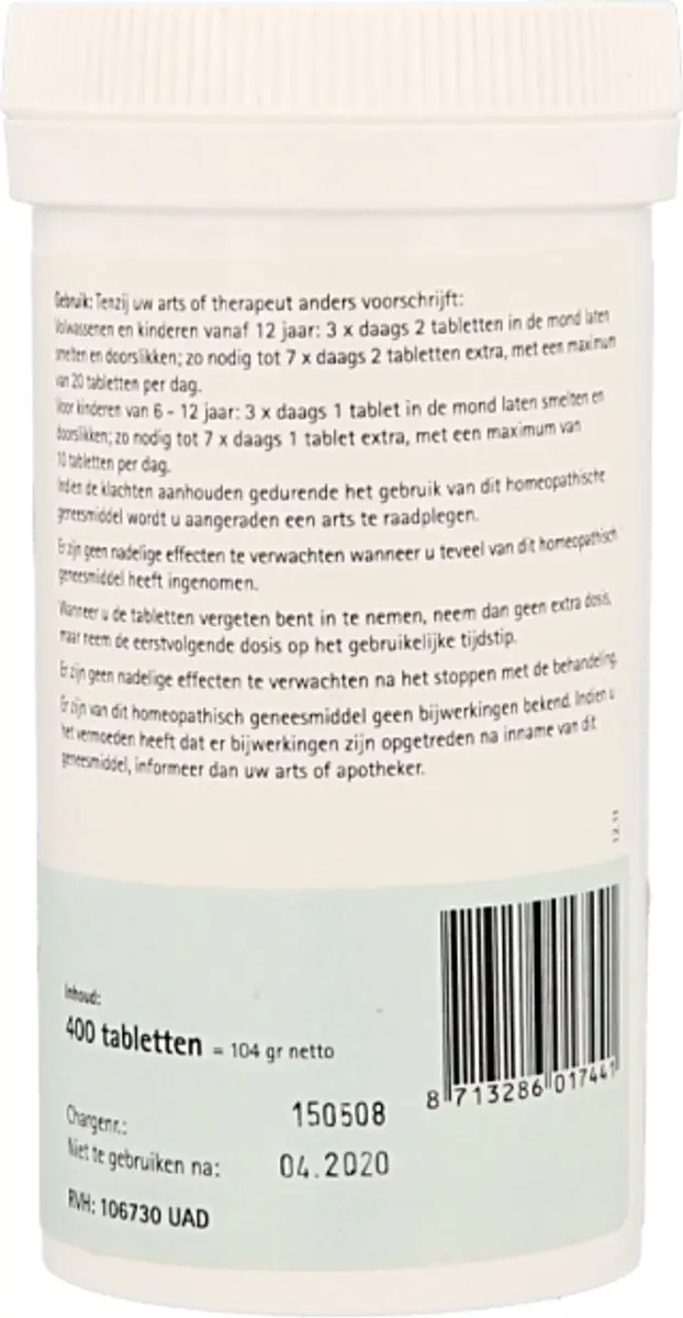 Pfluger Schüssler Zout 15 Kalium Jodatum D6 - 400 Tabletten