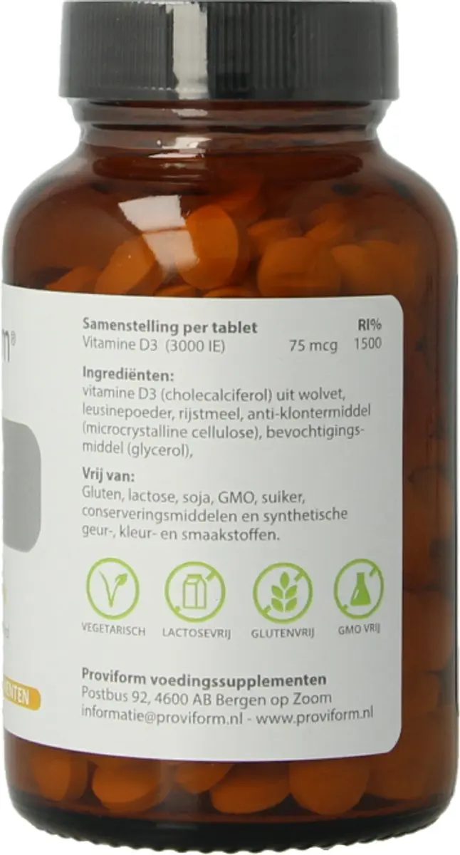 Proviform Vitamine D3 75MCG - 300 Tabletten
