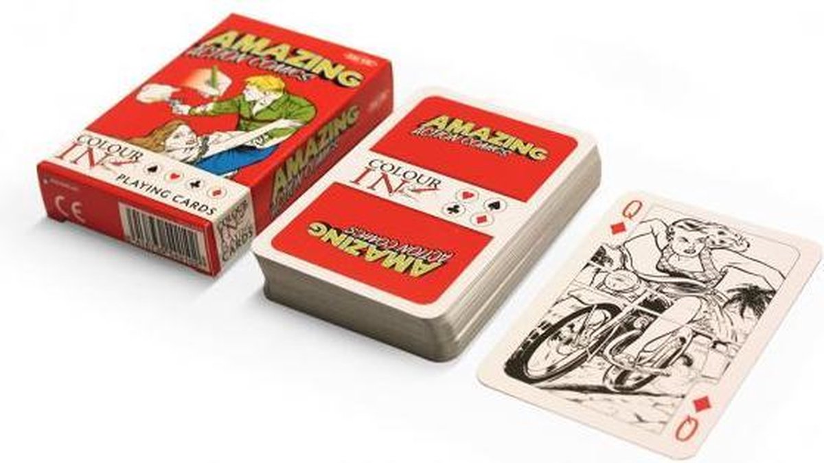 Colour-In Speelkaarten Amazing Action Comics