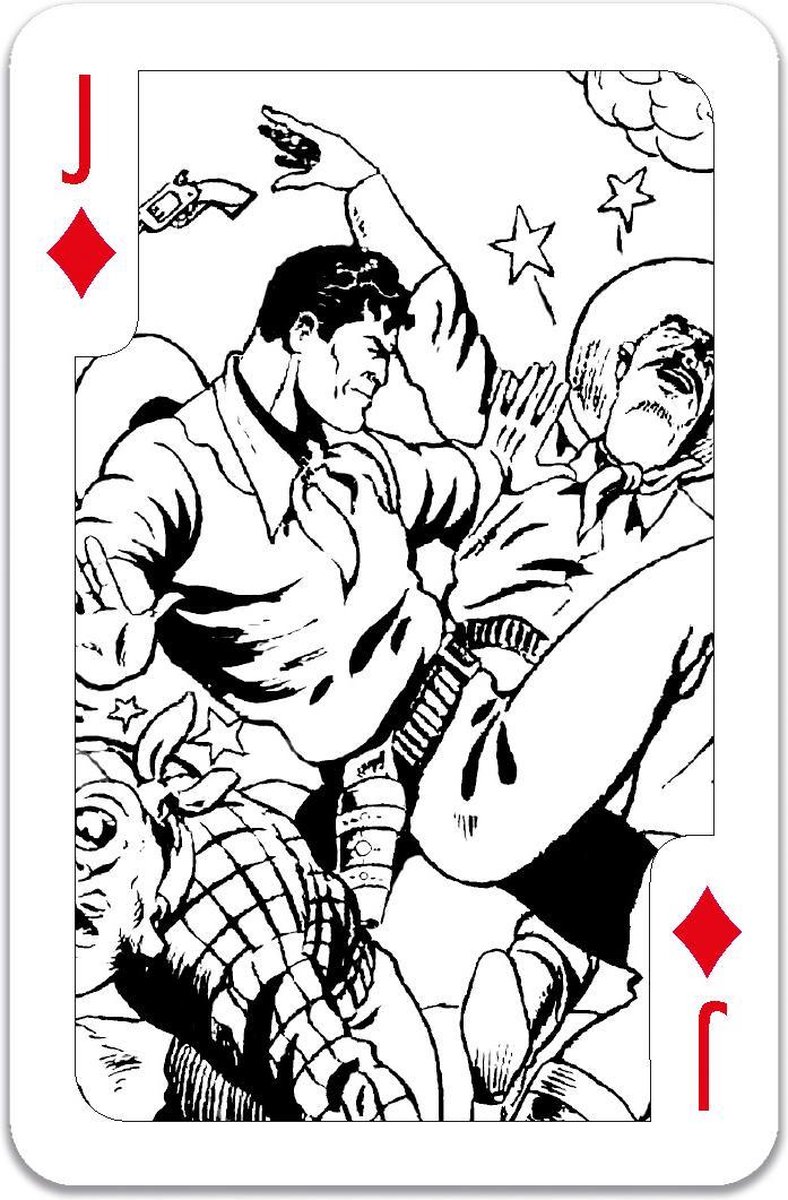 Colour-In Speelkaarten Amazing Action Comics