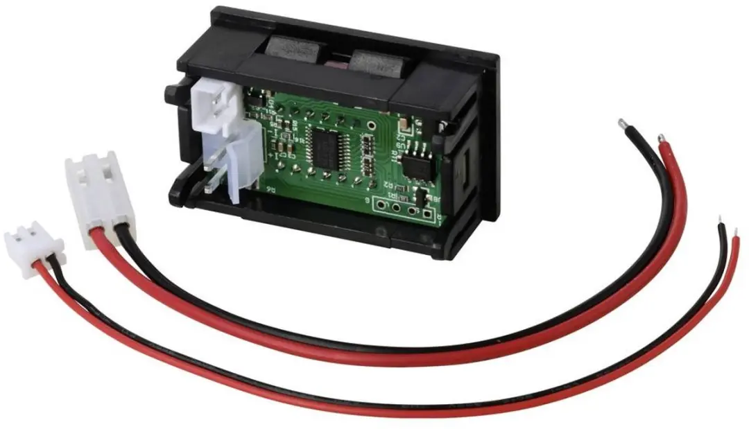 Tru Components TC-AM5D-RED Digitaal inbouwmeetapparaat - Rood