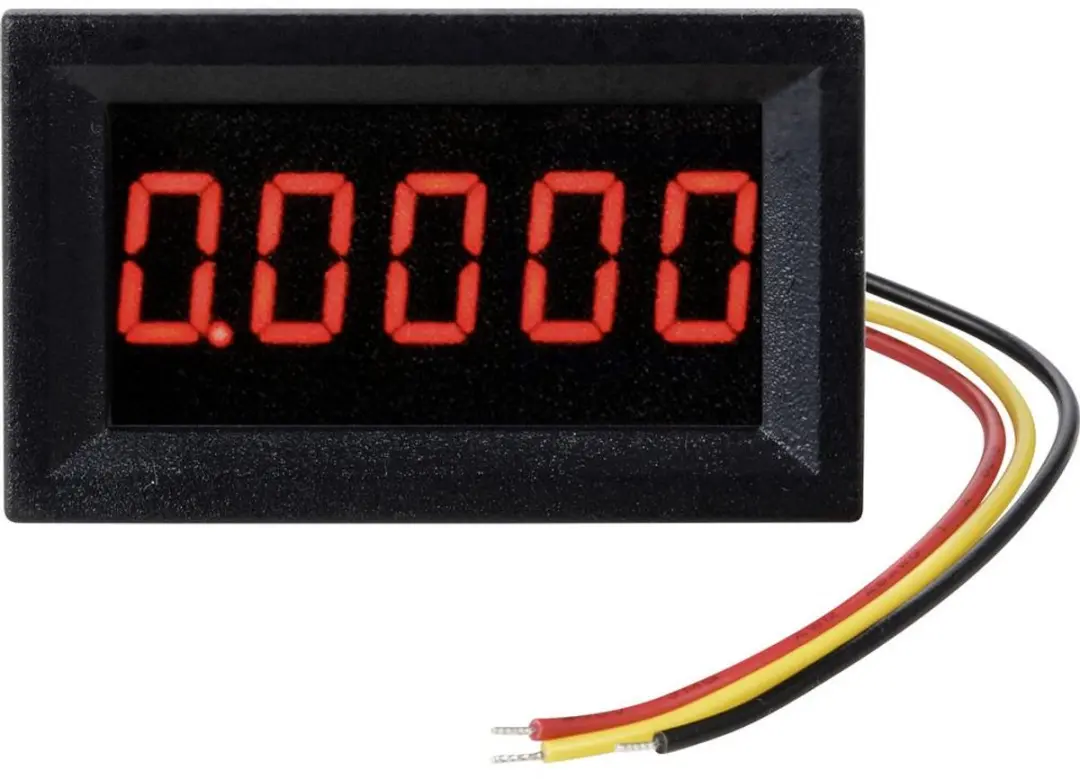 Tru Components TC-AM5D-RED Digitaal inbouwmeetapparaat