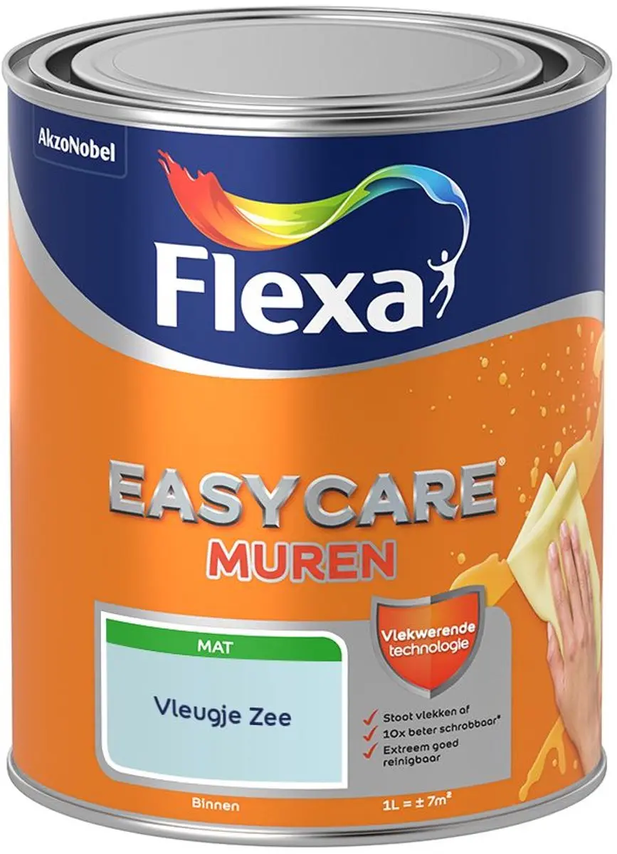 Flexa Easycare Muren Vleugje Zee Mengverf 1L