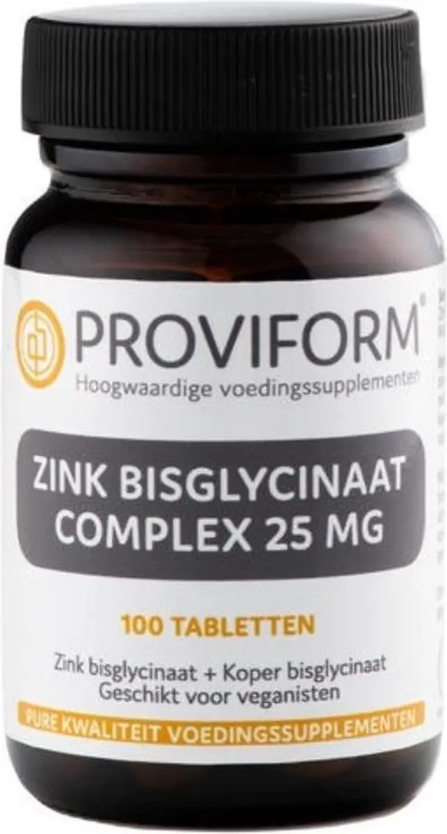 Proviform Zink Bisglycinaat 25mg 100 Tabletten