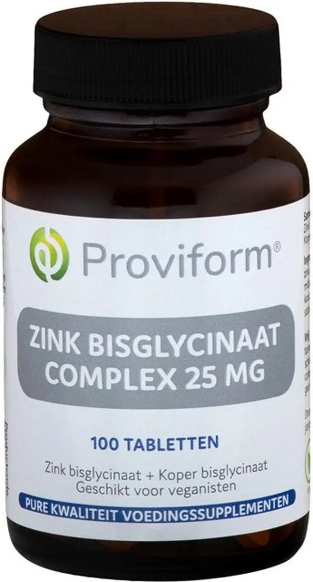 Proviform Zink Bisglycinaat 25mg 100 Tabletten