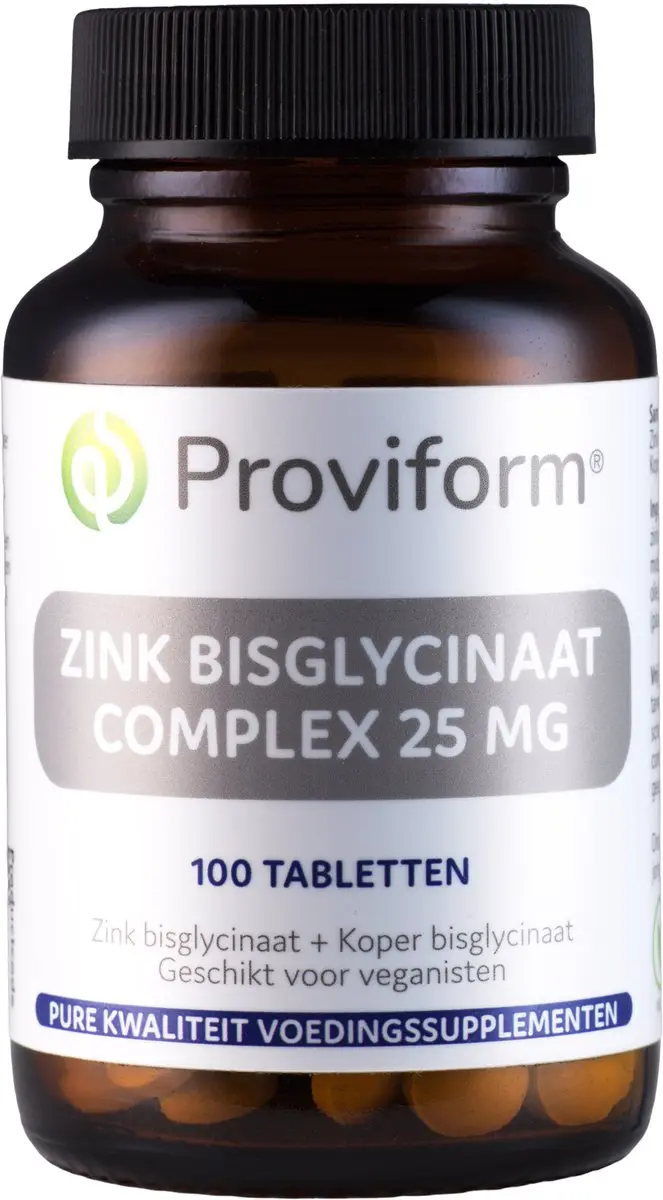 Proviform Zink Bisglycinaat 25mg 100 Tabletten