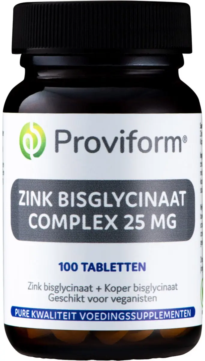 Proviform Zink Bisglycinaat 25mg 100 Tabletten