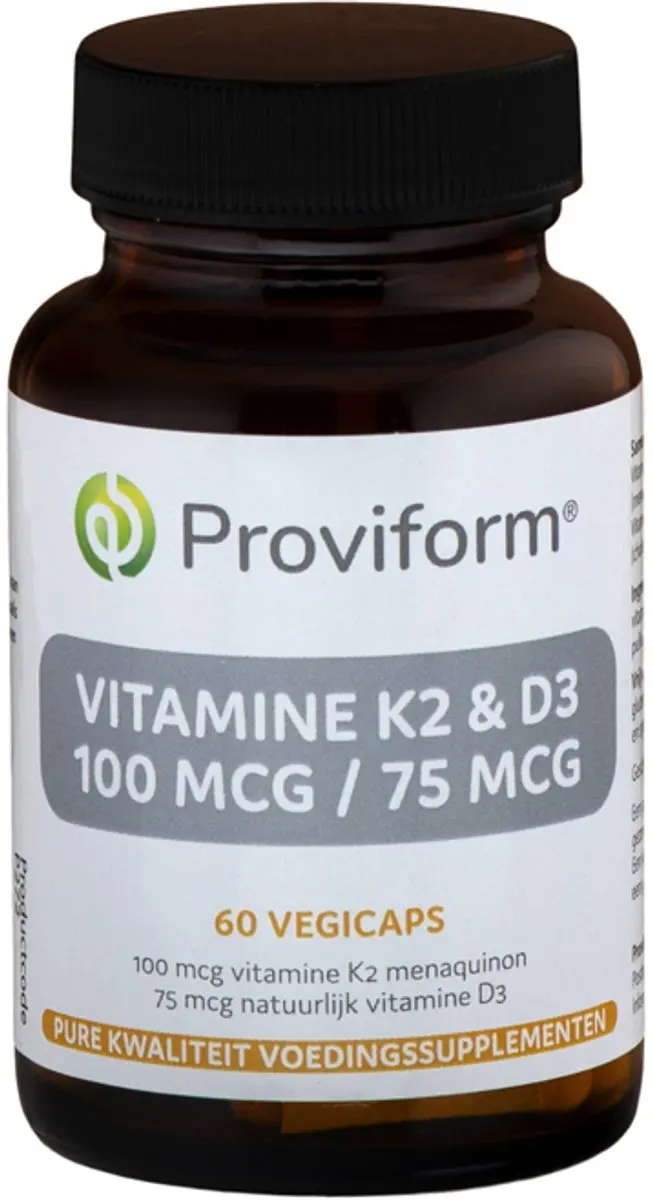 Proviform Vitamine K2 & D3 100mcg/75mcg 60 Capsules - Vegetarisch