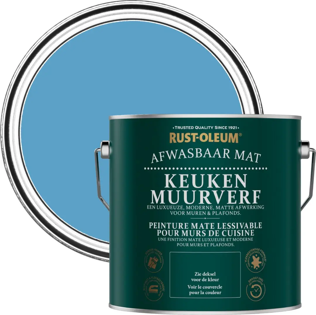 Rust-Oleum Blauw Keukenverf Ceruleumblauw 2,5L