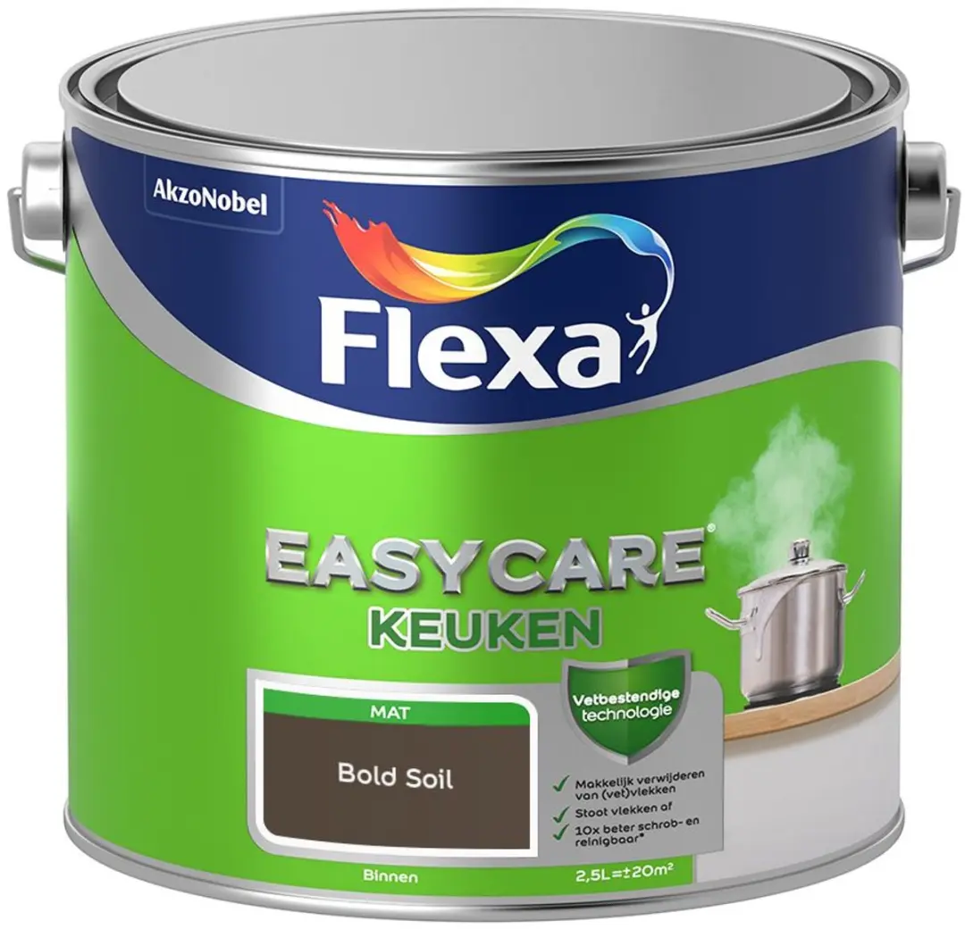 Flexa Easycare Keuken Mengverf Bold Soil 2,5L