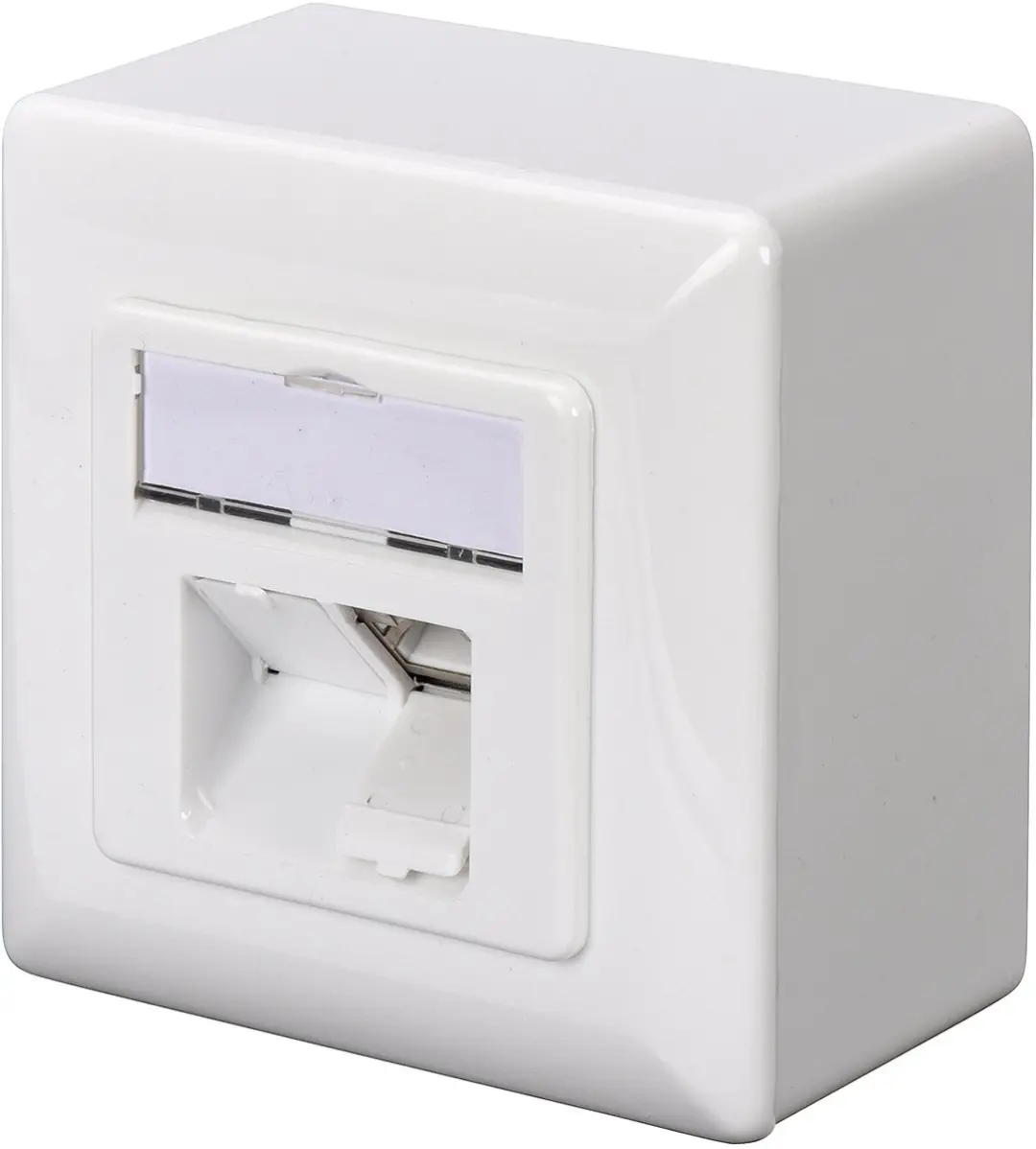 Digitus Cat.6A Diepe Aansluitdoos - 2x RJ45 Afgeschermd Wit