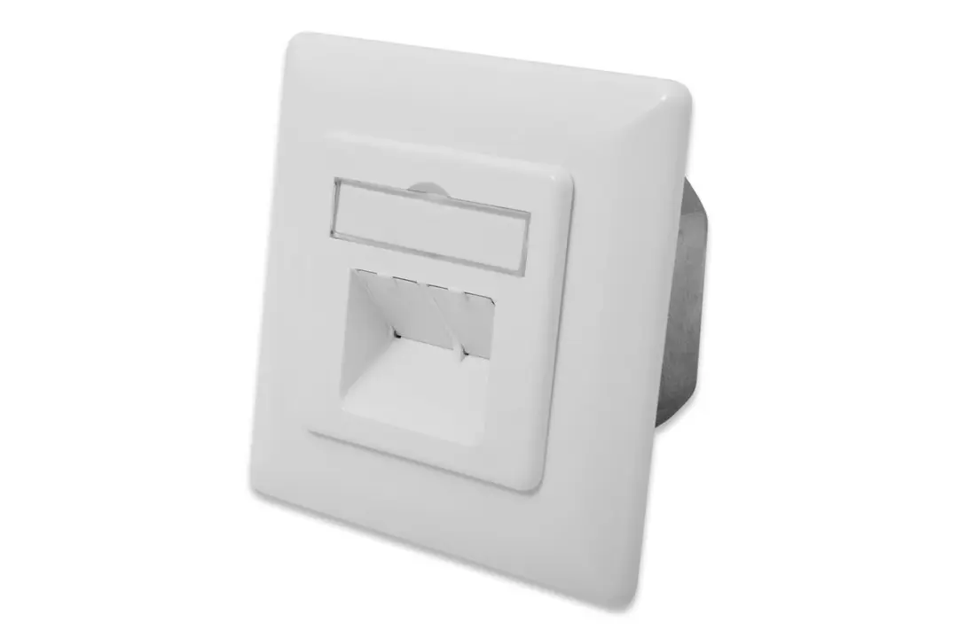 Digitus Cat.6A Diepe Aansluitdoos - 2x RJ45 Afgeschermd Wit