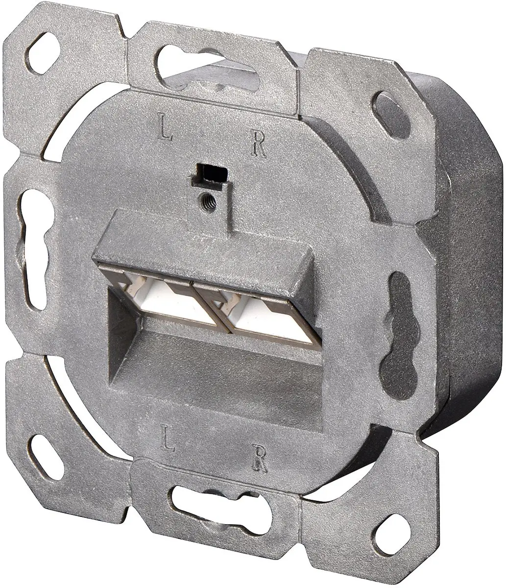Digitus Cat.6A Diepe Aansluitdoos - 2x RJ45 Afgeschermd Wit