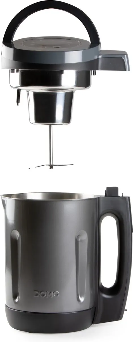 Domo DO728BL Soepmaker - 1000W - 2,2L - 7 Programma's - RVS/Zwart - afbeelding 6 van 6