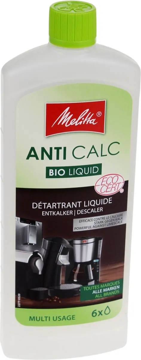 Melitta Ontkalker Bio Liquide 250ml - o.a. Koffiemachines - Kleurenmix