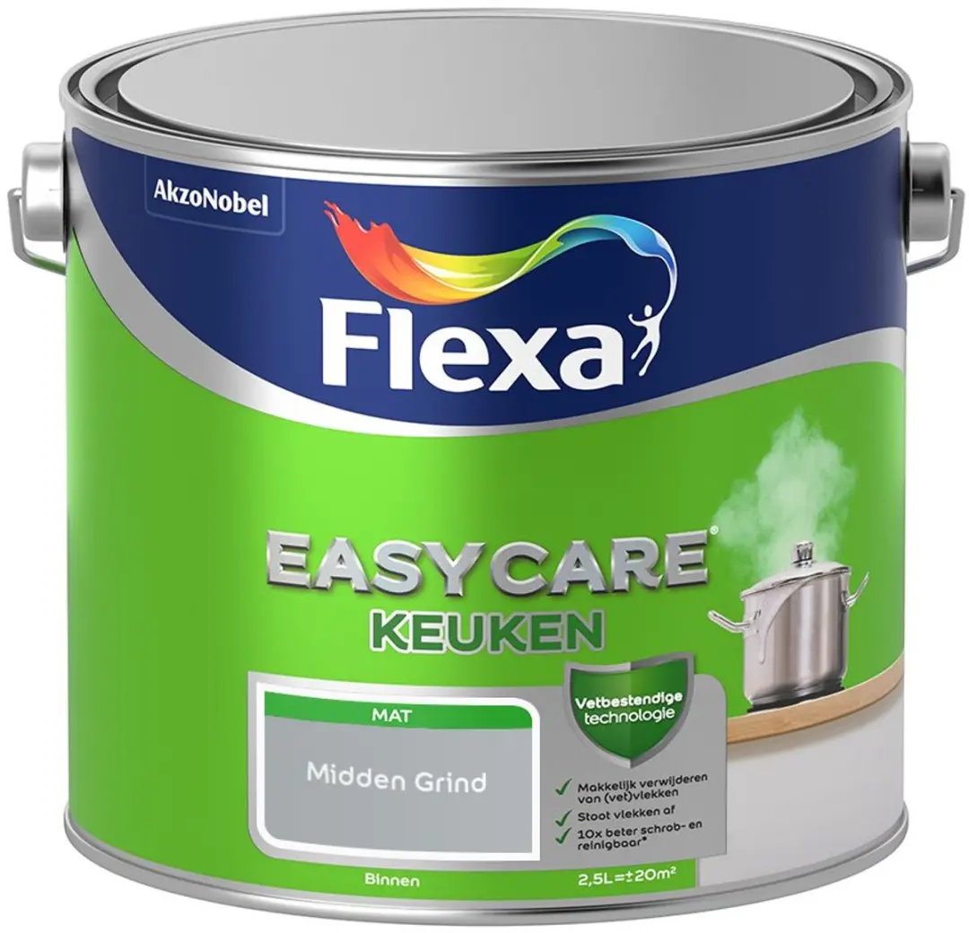 Flexa Easycare Keukenverf Midden Grind 2,5L
