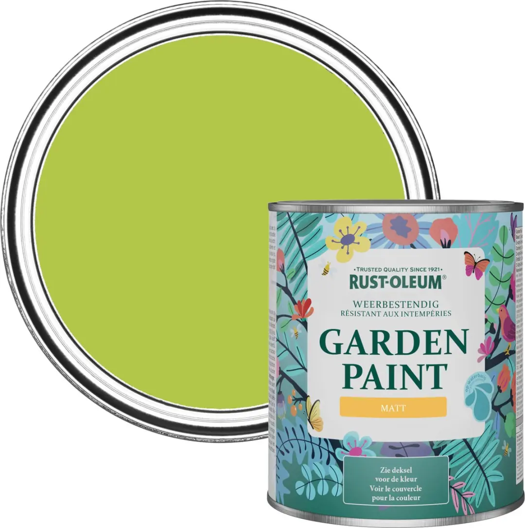 Rust-Oleum Groen Tuinverf Matt Limoen 750ml