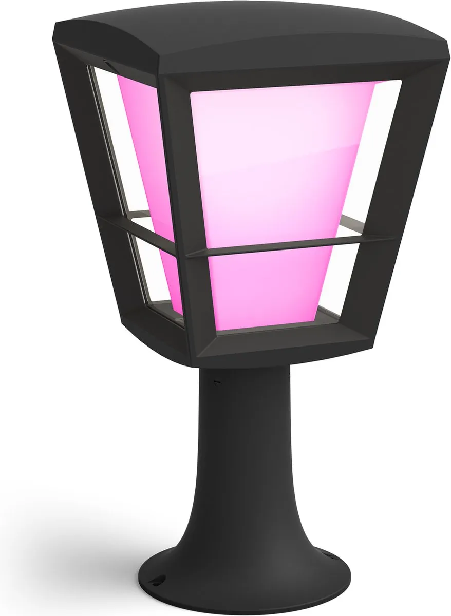 Philips Hue Econic Sokkellamp - 15W - Zwart