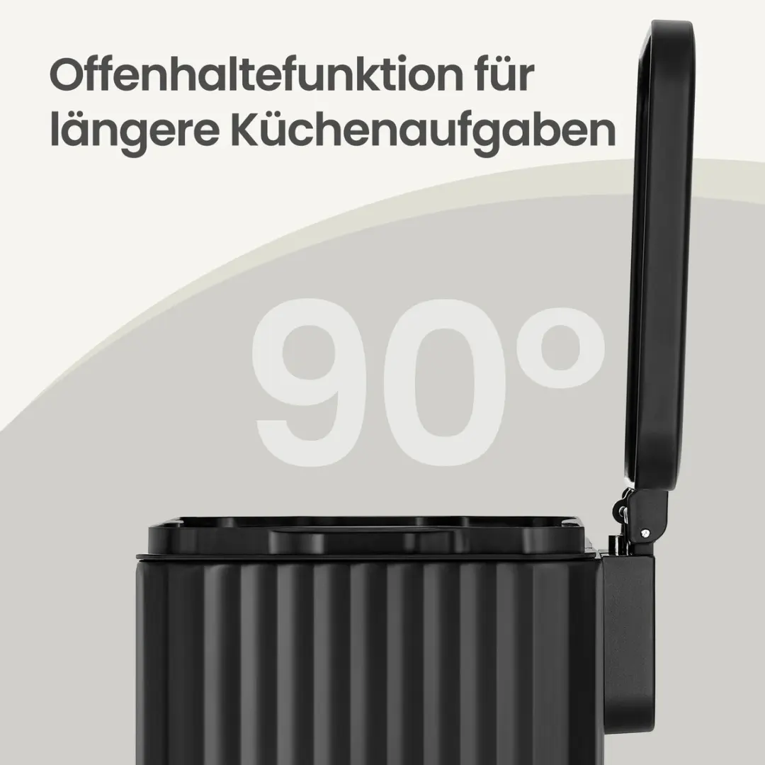 Songmics Keukenafvalbak 50L - Zwart - afbeelding 6 van 6