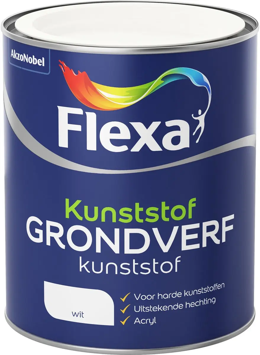 Flexa Grondverf Kunststof Wit 750ml