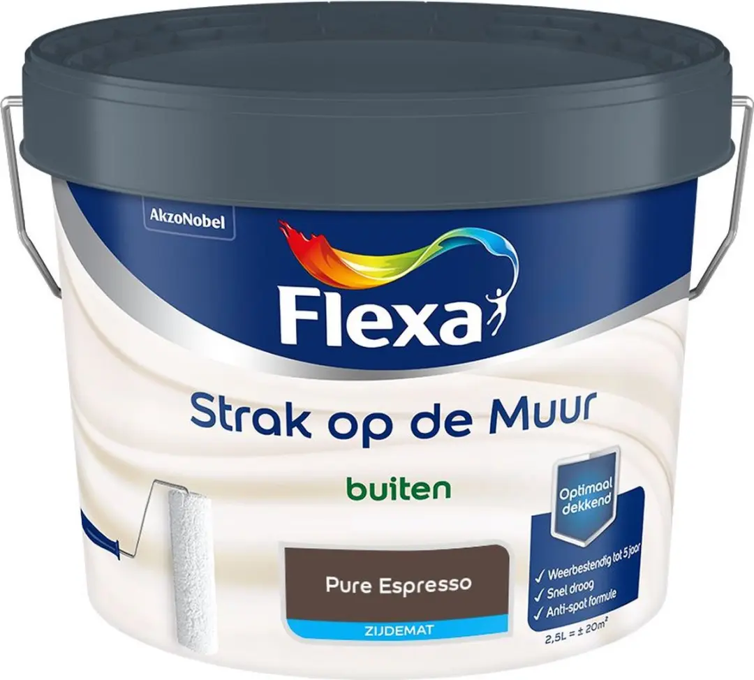 Flexa Mengverf Pure Espresso 2,5L