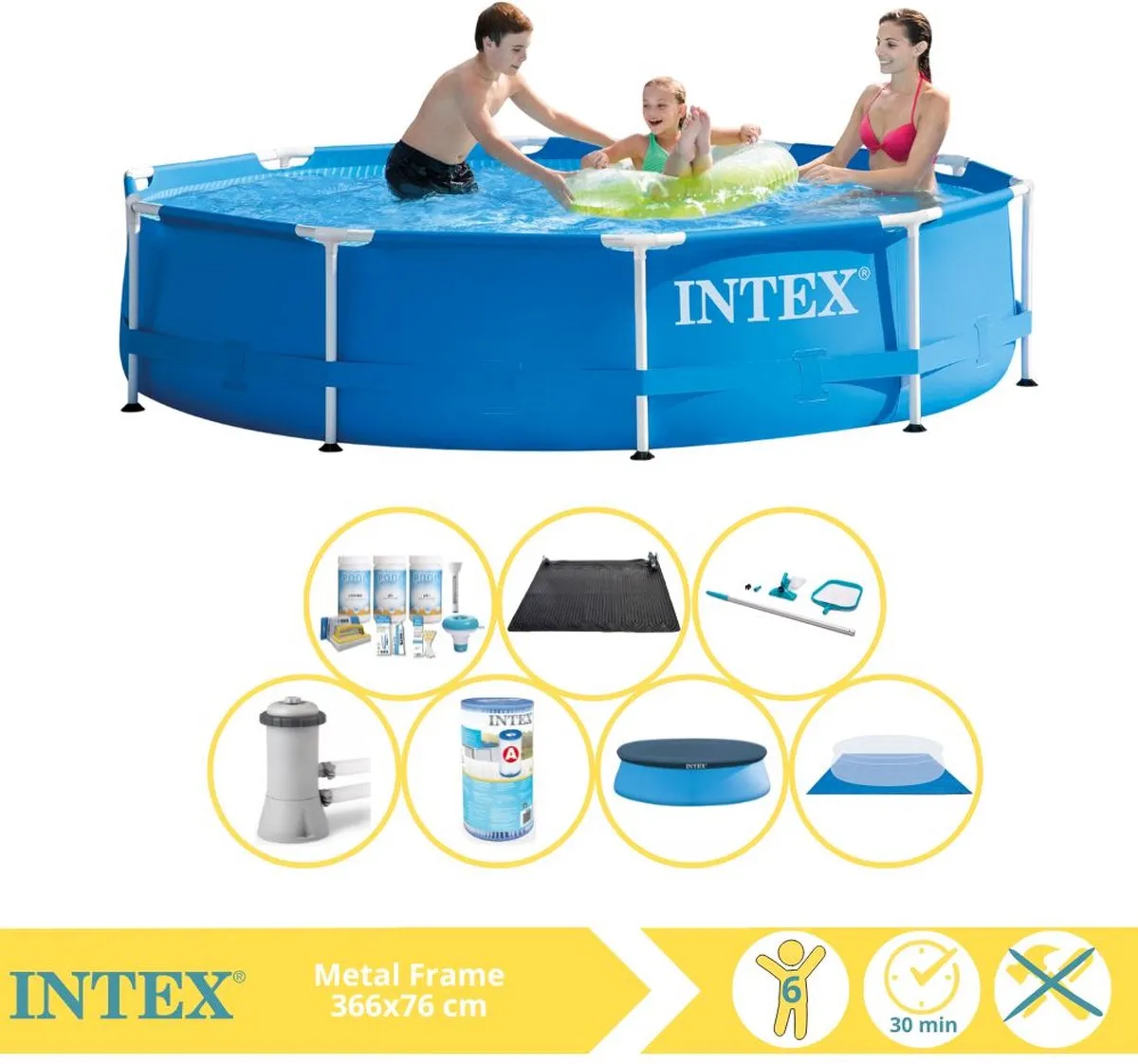 Intex Metal Frame Zwembad 366x76cm