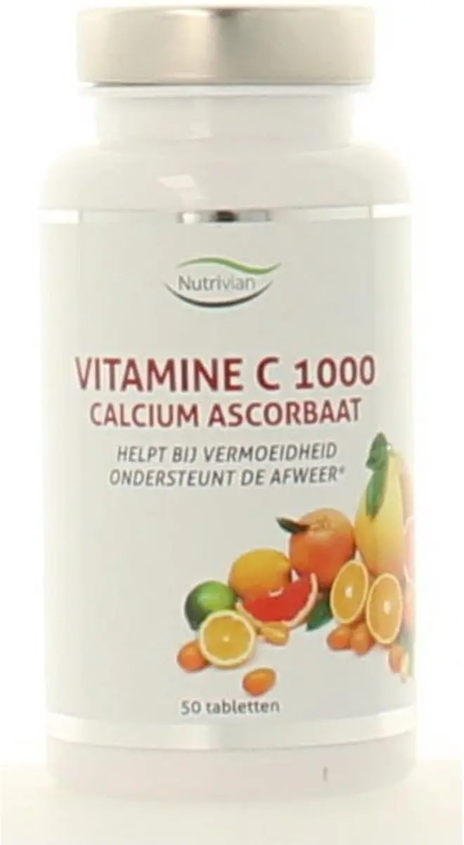 Nutrivian Vitamine C1000 mg calcium ascorbaat 200 Tabletten