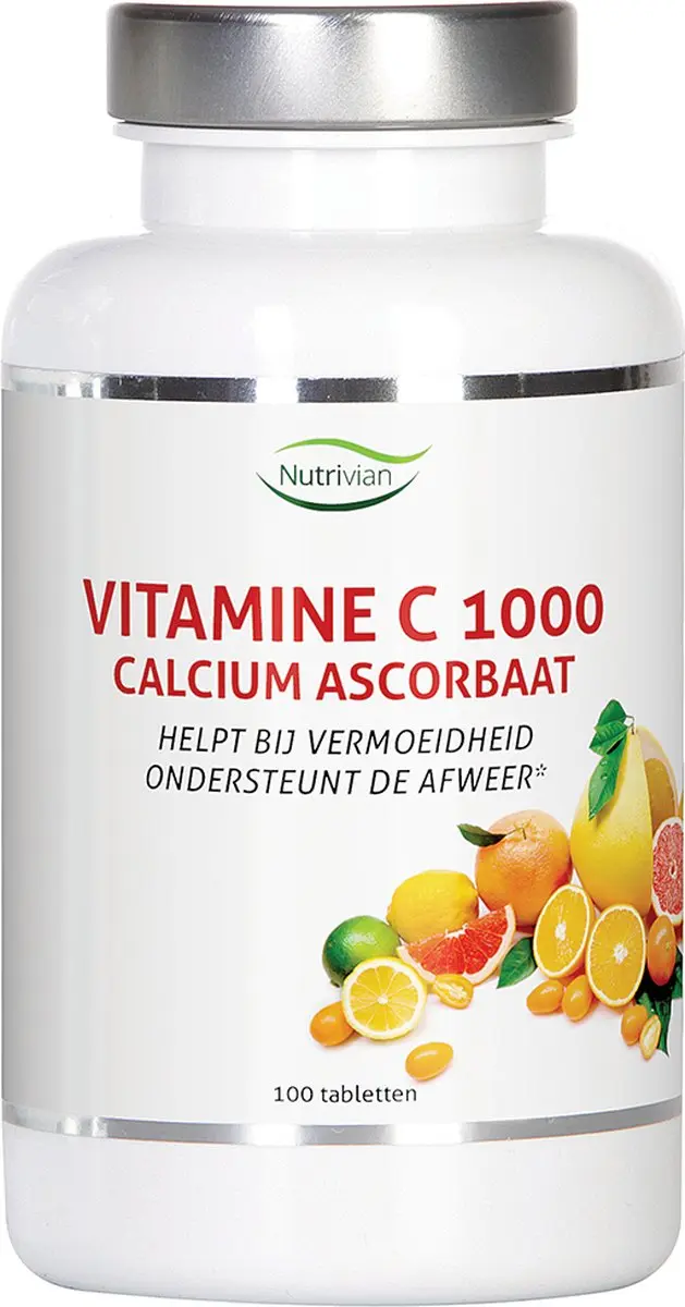 Nutrivian Vitamine C1000 mg calcium ascorbaat 200 Tabletten