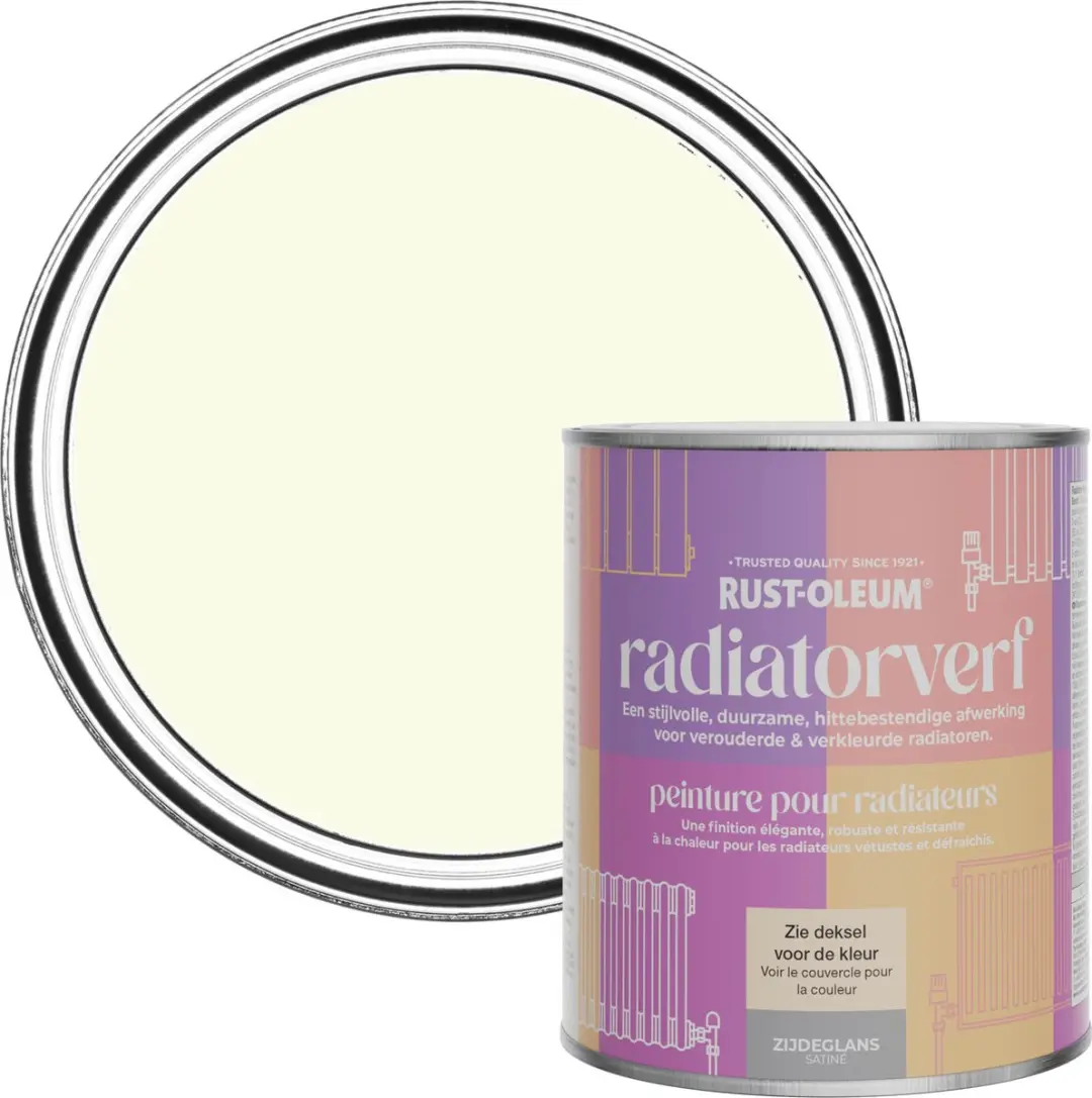 Rust-Oleum Gebroken Wit Radiatorverf Zijdeglans 750ml