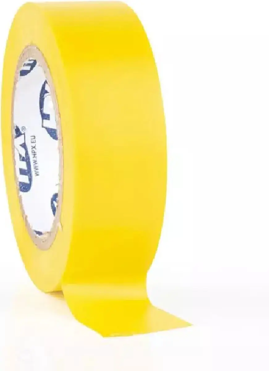 HPX PVC Isolatietape Geel 19mm x 10m