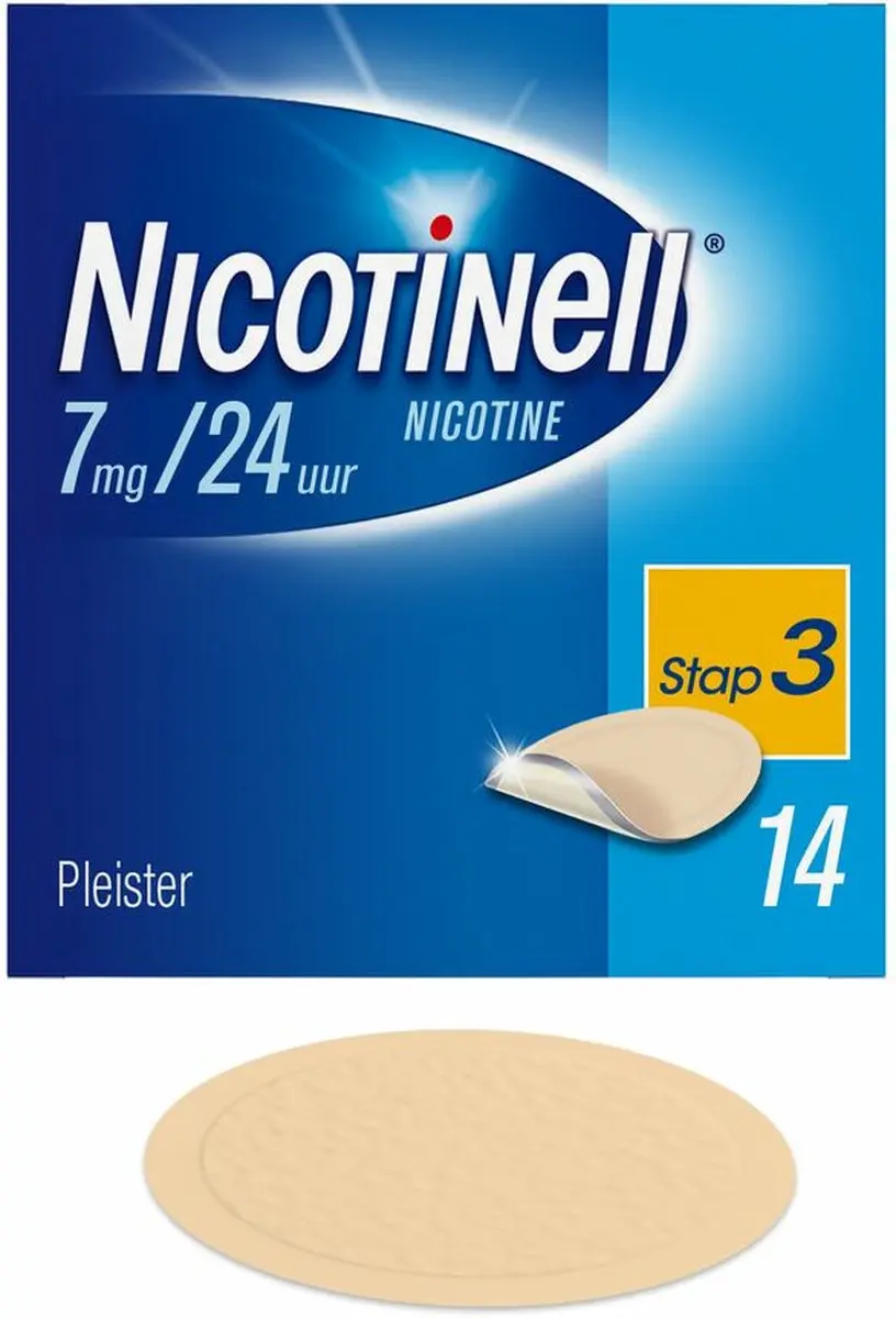 Nicotinell Nicotinepleisters 7mg - 3 x 14 stuks