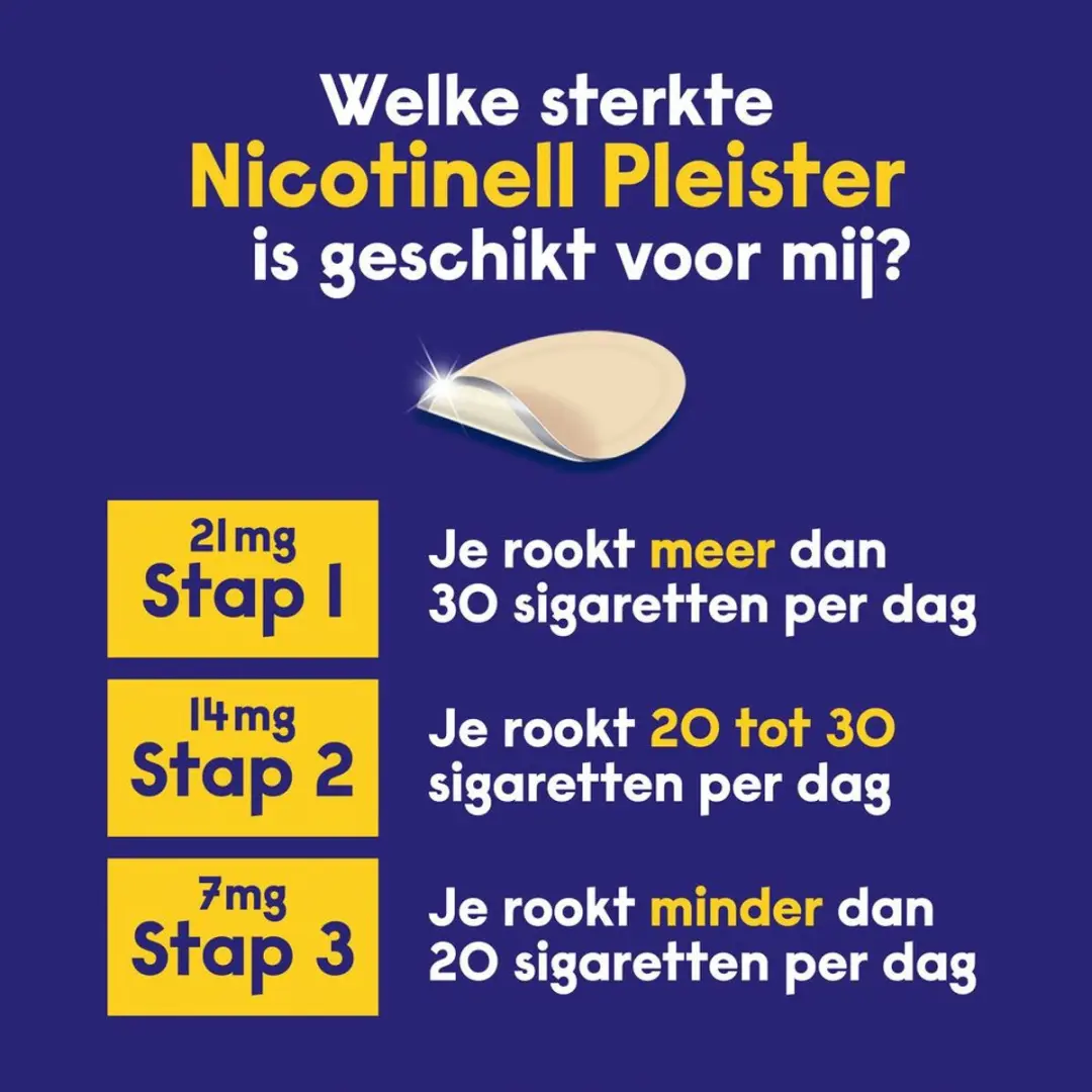 Nicotinell Nicotinepleisters 7mg - 3 x 14 stuks