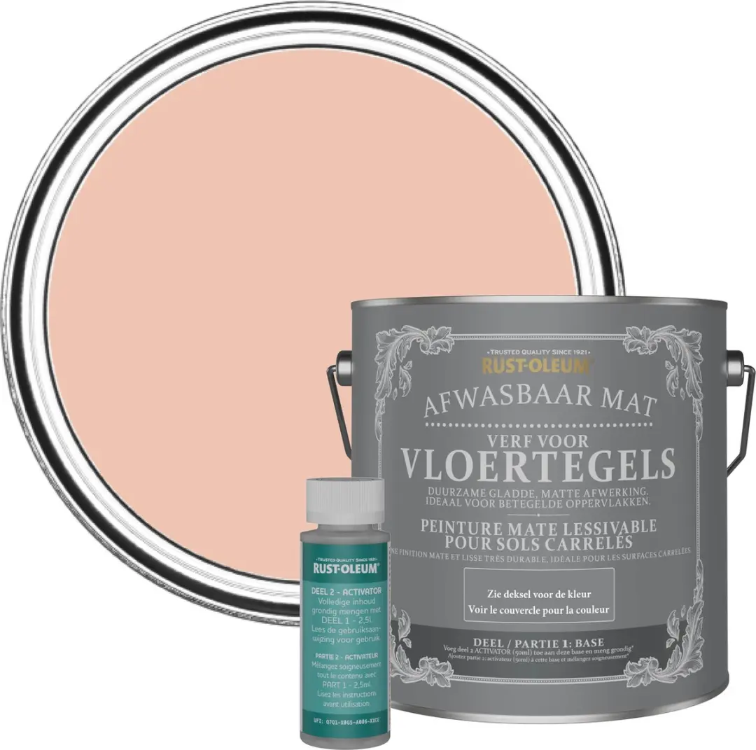 Rust-Oleum Roze Vloertegelverf Koraal 2,5L